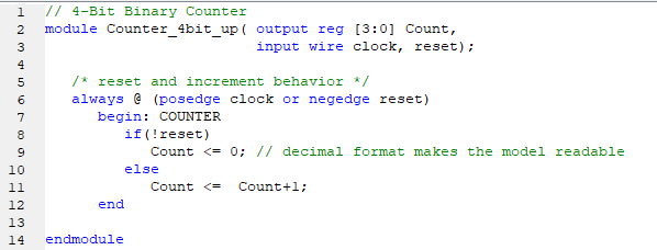 VHDL Code for 4-bit Ring Counter and Johnson Counter